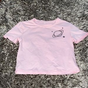 Baby pink crop top